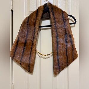 VINTAGE 50s J. ABRAVANEL FURRIER MINK STOLE FUR WRAP COAT JACKET